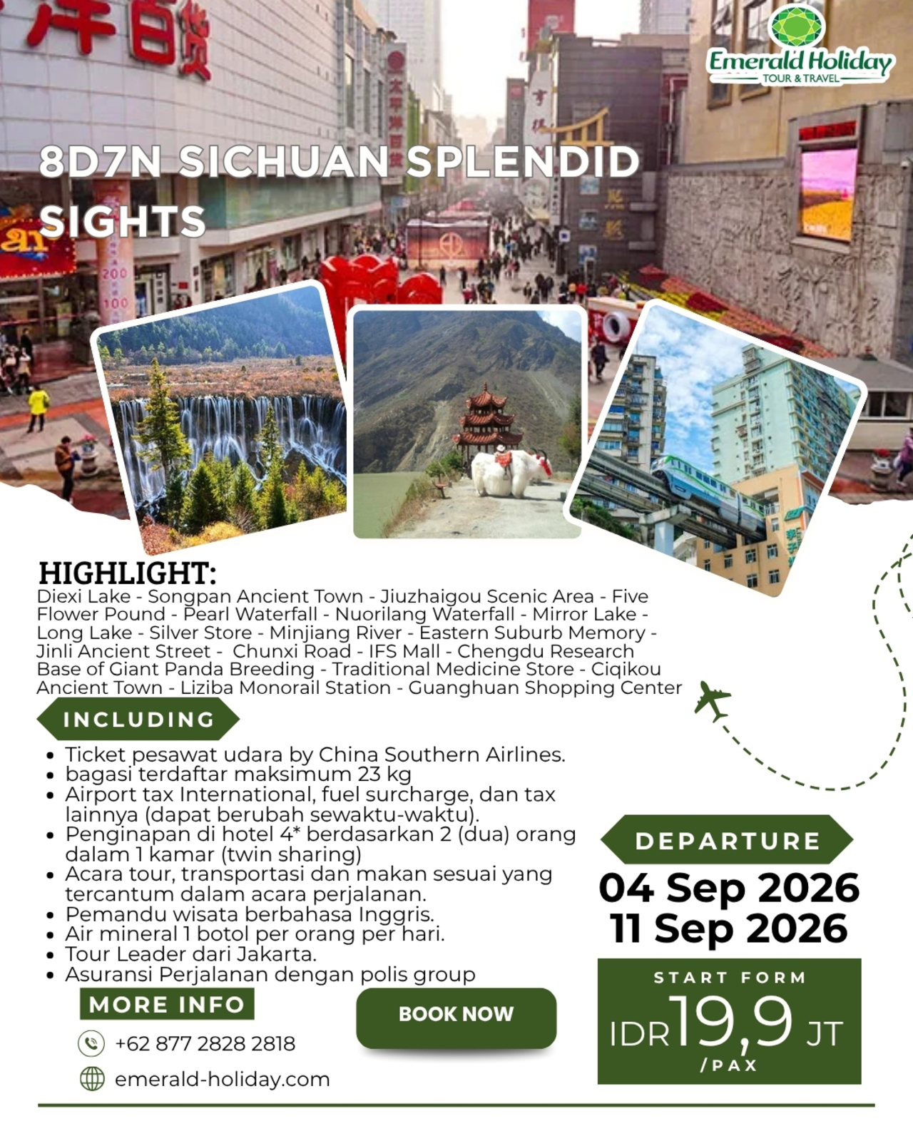 8D7N SICHUAN SPLENDID SIGHTS
